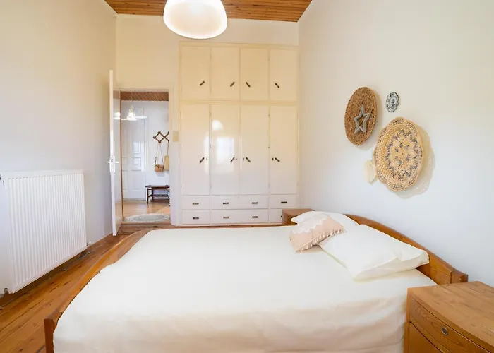 Chrysi's House φιλόξενο, άνετο και με υπέροχη θέα. 別荘 Myrties